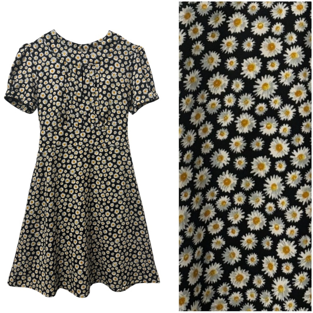 Women’s Vintage Circus Flowy Sunflower Dress - Size 8